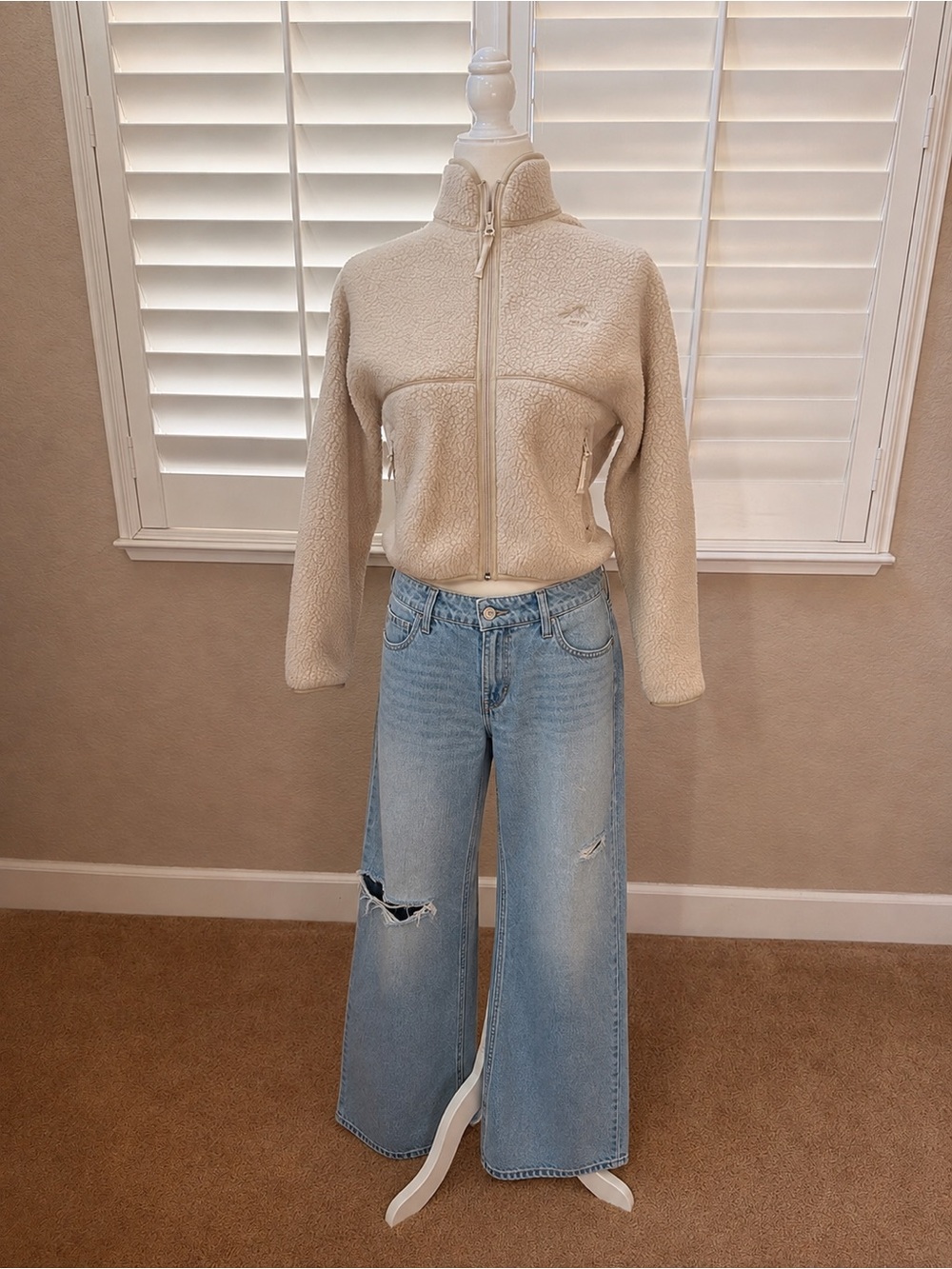 TNA Aritzia Polartec Thermal Pro Mockneck Zip-Up NWT XS